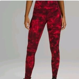 Lululemon Team Canada Align Pant HR  28" Metamorphic glow Red multi size 4